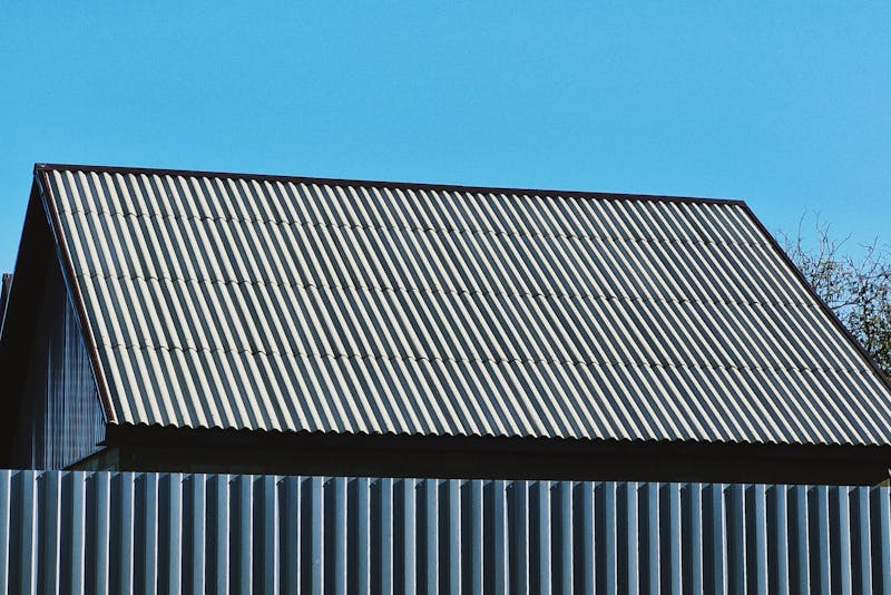 steel roof and fence