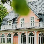 a house with metal roof